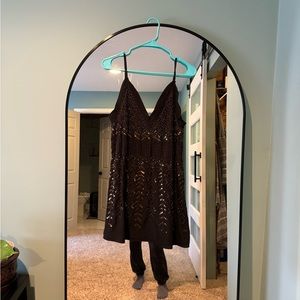 Black sequence mini dress Free People